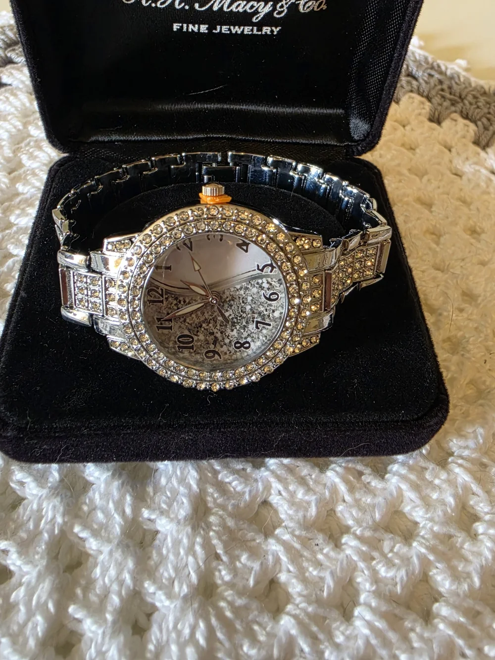 Crystal Accent Silver-Tone Women's Watch -